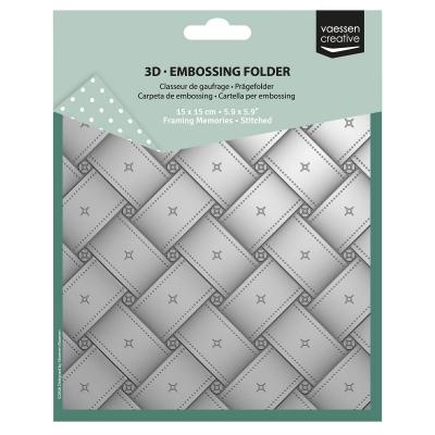 Vaessen Creative Embossing Folder - Gewebtes Muster